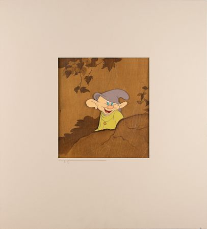 Lot #638 Dopey production cel from Snow White and the Seven Dwarfs Production Cel - Image 2
