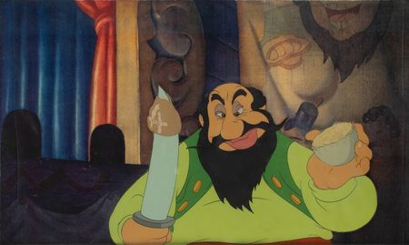 Lot #665 Stromboli production cel from Pinocchio Production Cel - Image 1