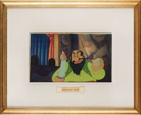 Lot #665 Stromboli production cel from Pinocchio Production Cel - Image 2