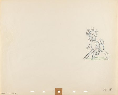 Lot #797 Sunflower production drawing from Fantasia Production Drawing - Image 1