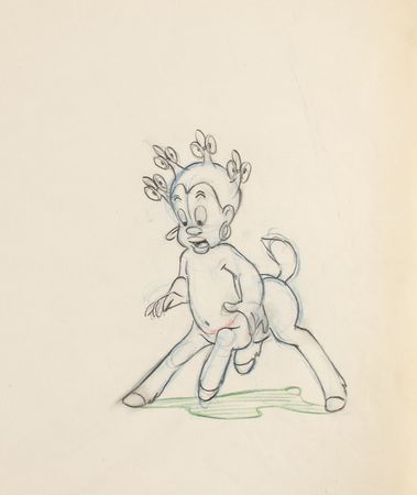 Lot #797 Sunflower production drawing from Fantasia Production Drawing - Image 2
