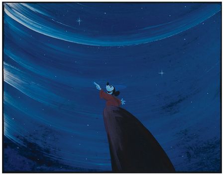 Lot #656 Mickey Mouse concept painting from Fantasia Concept Painting - Image 1