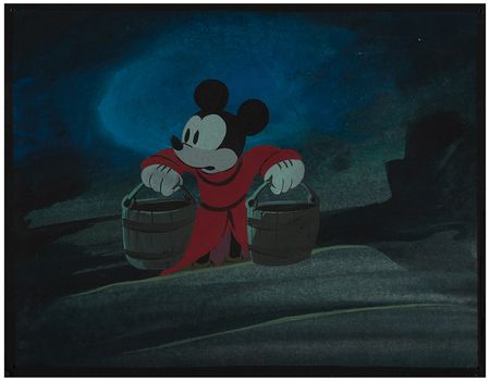 Lot #657 Mickey Mouse concept painting from Fantasia Concept Painting - Image 1