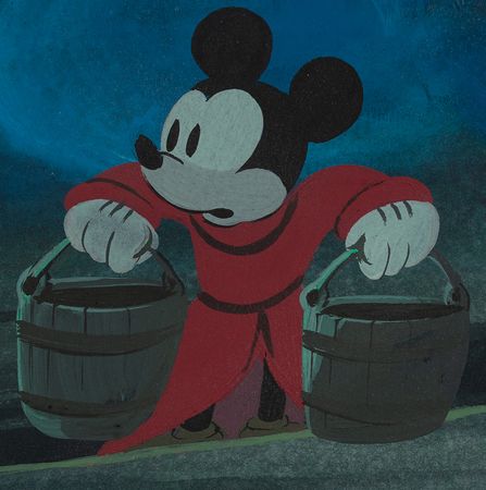 Lot #657 Mickey Mouse concept painting from Fantasia Concept Painting - Image 2