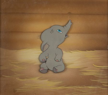 Lot #682 Baby Dumbo production cel from Dumbo: Dumbo's adorable debut - Image 1
