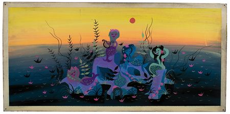 Lot #702 Mary Blair original panoramic concept