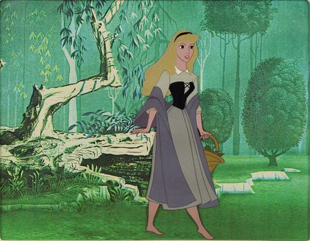 Lot #723 Briar Rose production cel from Sleeping Beauty Production Cel - Image 1