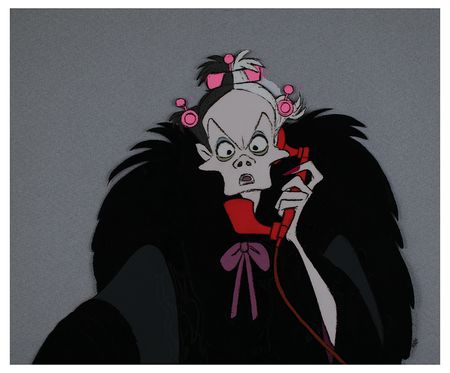 Lot #729 Cruella de Vil production cel from 101 Dalmatians Production Cel - Image 1
