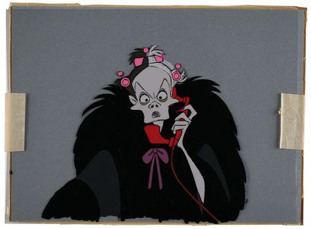 Lot #729 Cruella de Vil production cel from 101 Dalmatians Production Cel - Image 2