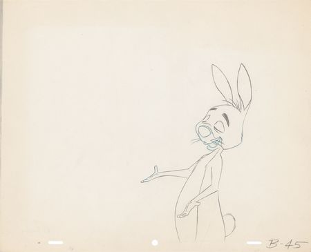 Lot #816 Winnie the Pooh, Rabbit, and Owl production drawings from a Winnie the Pooh Cartoon - Image 3