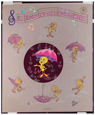 Lot #872 Tweety Bird limited edition cel signed by Friz Freleng Limited Edition Cel - Image 2