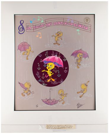 Lot #872 Tweety Bird limited edition cel signed by Friz Freleng Limited Edition Cel - Image 3