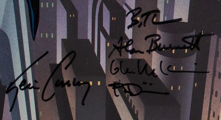 Lot #757 Batman and the Riddler limited edition cel signed by (5) creators Limited Edition Cel - Image 2
