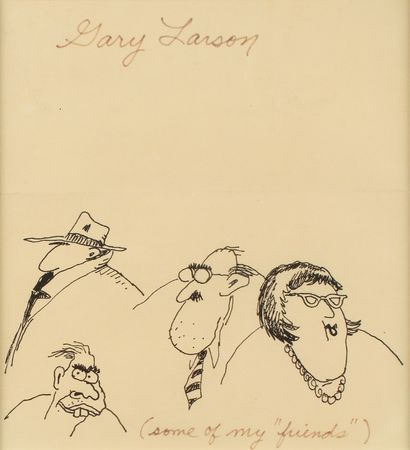 Lot #772 Gary Larson Sketch - Image 1