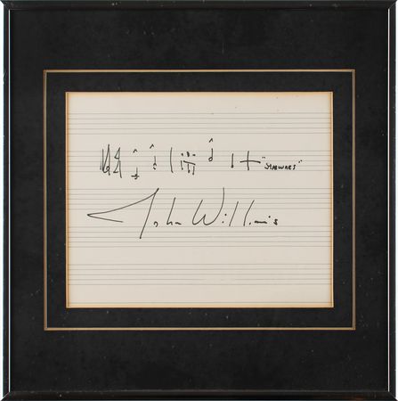 Lot #482 Star Wars: John Williams Signed Musical Quote - Image 2
