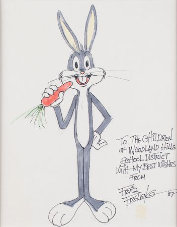Lot #856 Friz Freleng Sketch - Image 1