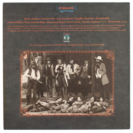 Lot #397 The Eagles: Stunning example of the Eagles second studio album Desperado, signed by all four original band members - Image 2