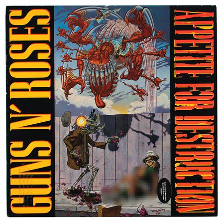Lot #399 Guns N' Roses: Rare first pressing promotional copy of Appetite for Destruction, signed by the original Guns N' Roses lineup - Image 2