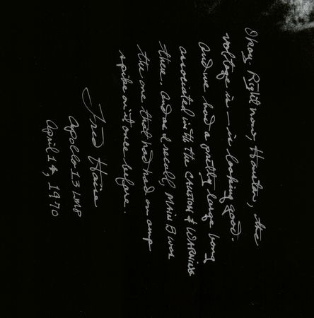 Lot #295 Fred Haise Signed Photograph - Image 4