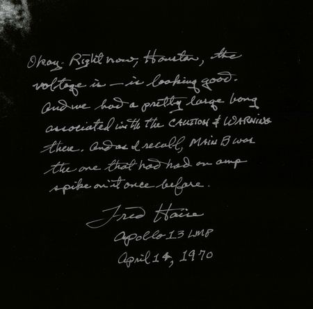 Lot #295 Fred Haise Signed Photograph - Image 3