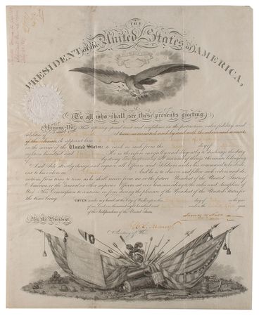 Lot #7 James K. Polk Signed Document - Image 1