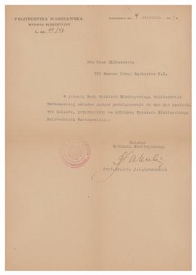 Lot #4036 Ludwik Silberstein's Polish Papers - Image 4