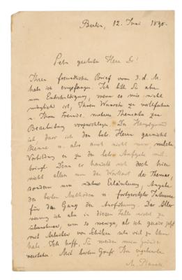 Lot #4006 Max Planck (June 12, 1896)