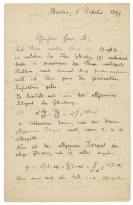 Lot #4007 Max Planck (October 5, 1897) - Image 1