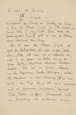 Lot #4009 Max Planck (July 20, 1906) - Image 2