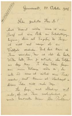 Lot #4010 Max Planck (October 22, 1906) - Image 1