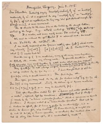 Lot #4032 Oliver Heaviside (June 3, 1915) - Image 1