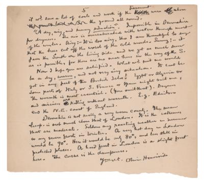 Lot #4034 Oliver Heaviside (June 1915) - Image 1