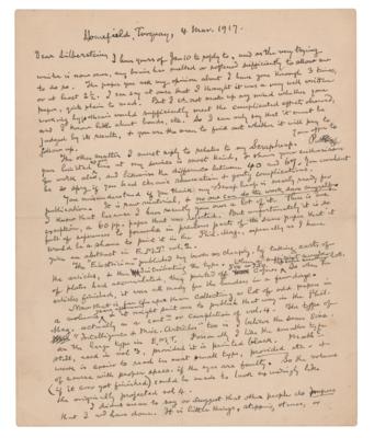 Lot #4035 Oliver Heaviside (March 4, 1917) - Image 1