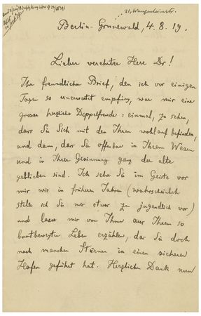 Lot #4012 Max Planck (August 4, 1919) - Image 1