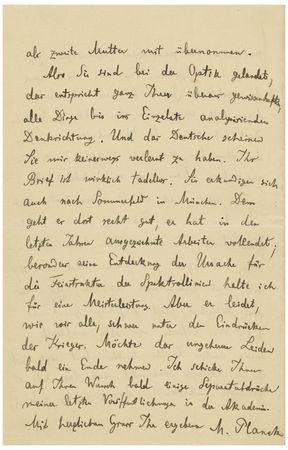 Lot #4012 Max Planck (August 4, 1919) - Image 4