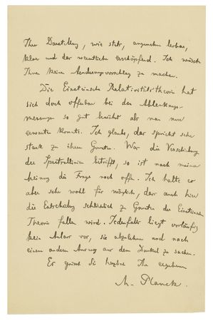 Lot #4015 Max Planck (January 25, 1920) - Image 3