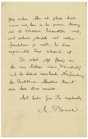 Lot #4016 Max Planck (March 21, 1920) - Image 4