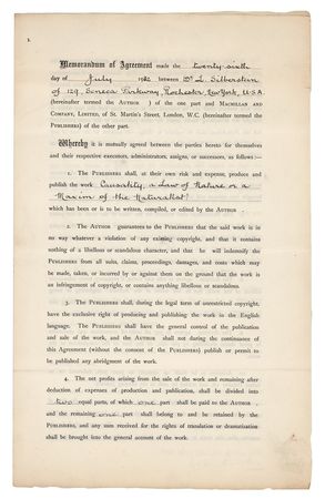 Lot #4043 Harold Macmillan Document Signed and Percy Nunn Autograph Letter Signed - Image 3