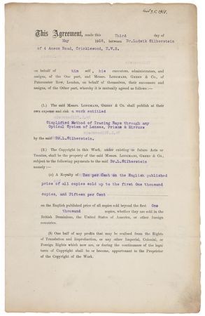 Lot #4041 Ludwik Silberstein Photograph, Document, and Letter by J. W. Perry - Image 4
