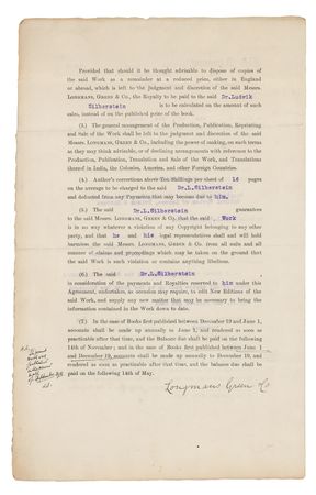 Lot #4041 Ludwik Silberstein Photograph, Document, and Letter by J. W. Perry - Image 5