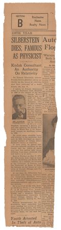 Lot #4048 Ludwik Silberstein Autograph Manuscript Signed: 'The Effect of Clumping on the Size-Frequency Distribution and on the H. and D. Curve of an Emulsion' - Image 9