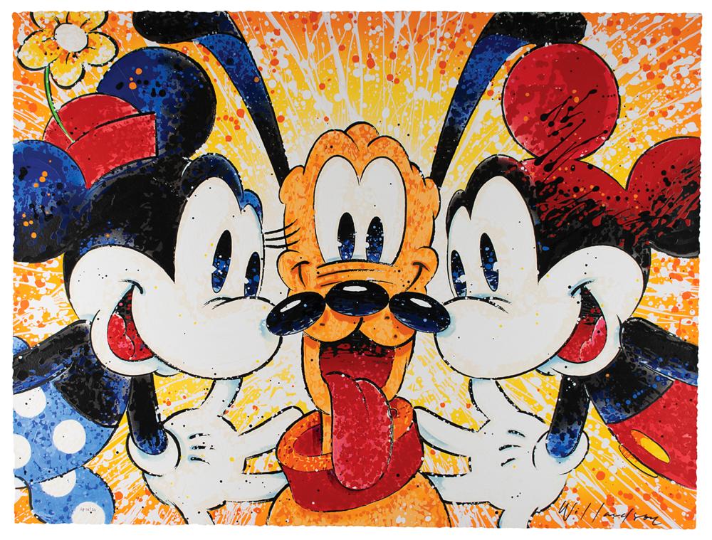 【美品】ダンボ 限定版アート作品 ディズニー　絵David Willardson David Willardson Lovey Dovey Popart Mickey & Minnie Mouse
