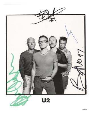 Lot #682 U2 Signed Photograph - Image 1