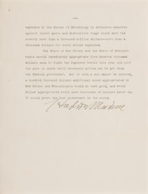 Lot #264 Hudson Maxim Typed Manuscript Signed - Image 2
