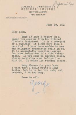 Lot #197 Georgios Papanikolaou Archive (16 Letters) - Image 4