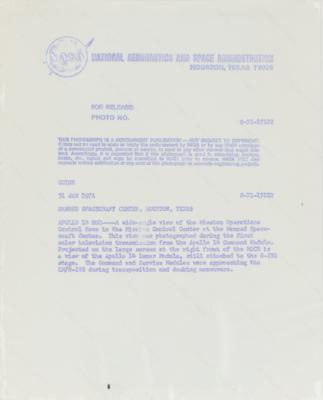 Lot #376 Apollo 14 Original 'Type 1' Photograph - Image 2