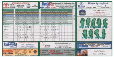 Lot #60 Barack Obama Signed Score Card - Image 1