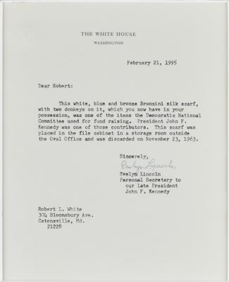 Lot #45 John F. Kennedy's DNC Fundraising Scarf - Image 2