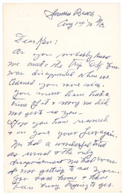 Lot #869 Zach Wheat Autograph Letter Signed - Image 1