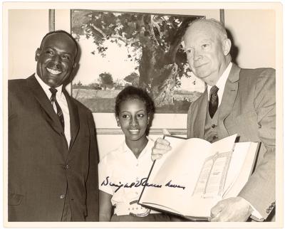 Lot #82 Dwight D. Eisenhower Signed Photograph - Image 1